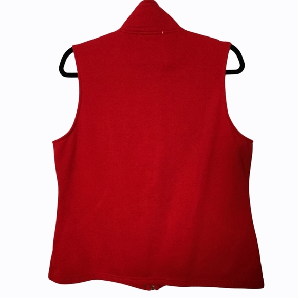 Coldwater Creek Red Vest-size Large - Picture 2 of 10